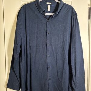 Artefact‎ Cotton Mix Navy Long Sleeve Button up Size XXL